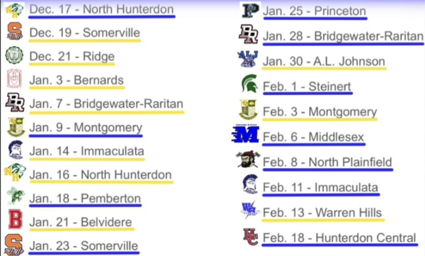 Del Val girls basketball is ready for it's opening tip-off at home on Tuesday Dec. 17 (picture via @delvalgirlsbball)